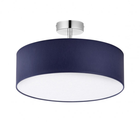 Żyrandol na lince RONDO 4xE27/15W/230V śr. 40 cm niebieski