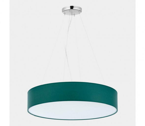 Żyrandol na lince RONDO 4xE27/15W/230V zielony