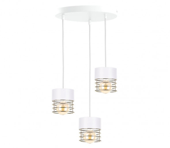 Żyrandol na lince ROY 3xE27/60W/230V biały