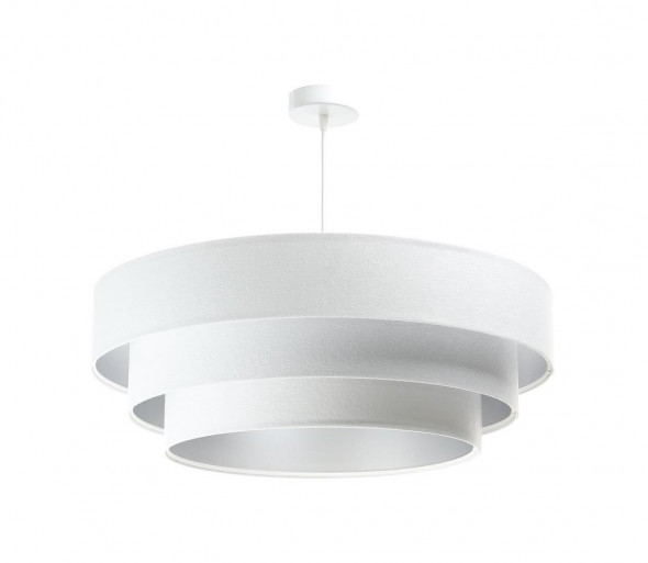 Żyrandol na lince TRINITI 1xE27/60W/230V biały/srebrny