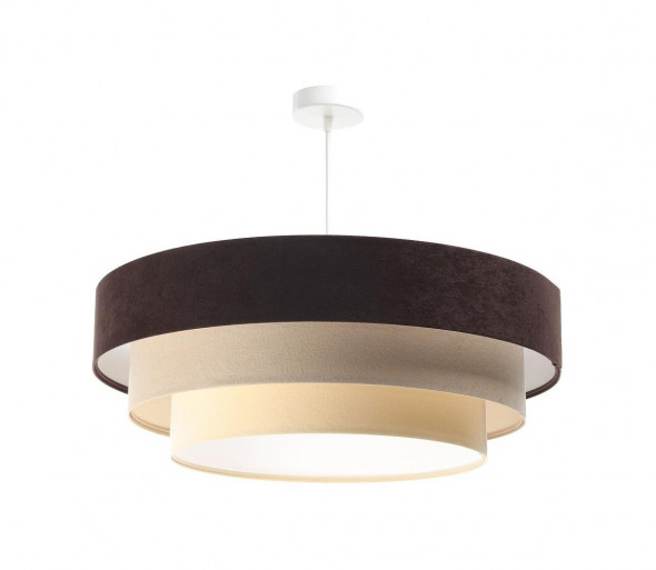 Żyrandol na lince TRINITI 1xE27/60W/230V brązowy/beżowy