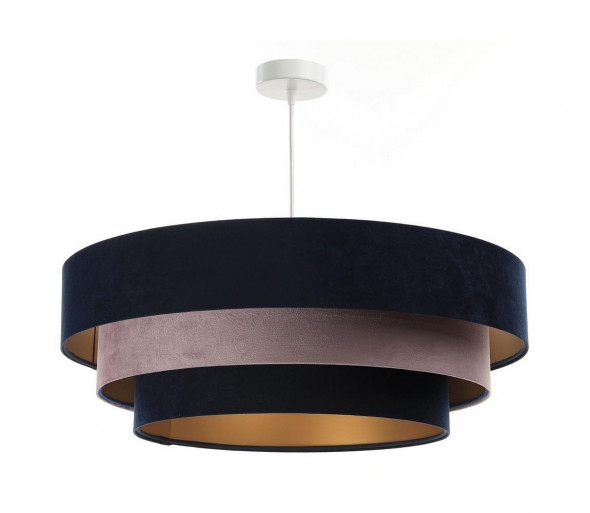 Żyrandol na lince TRINITI 1xE27/60W/230V czarny/szary/złoty