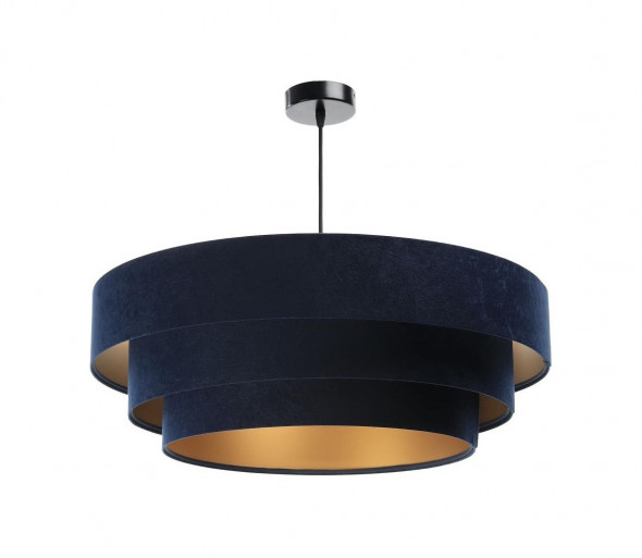 Żyrandol na lince TRINITI 1xE27/60W/230V niebieski/żółty