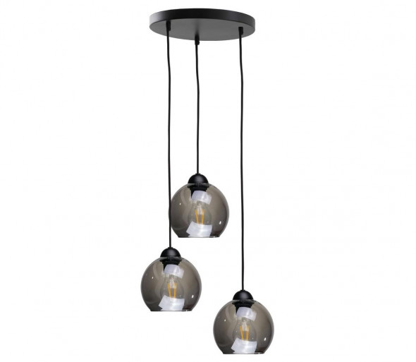 Żyrandol na lince UNO 3xE27/60W/230V czarny