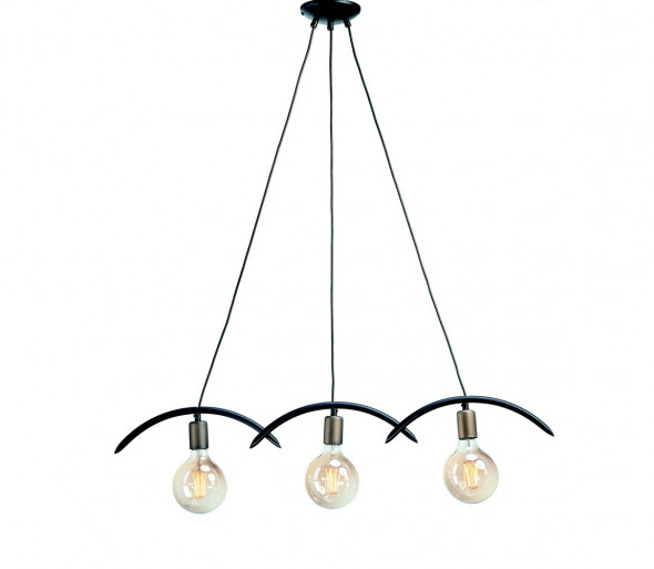 Żyrandol na lince WAVE 3xE27/60W/230V