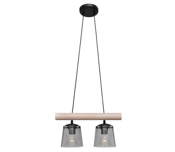 Żyrandol na lince WOODSTOCK 2xE27/60W/230V