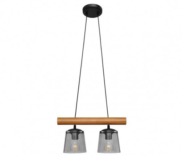 Żyrandol na lince WOODSTOCK 2xE27/60W/230V