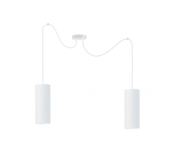 Żyrandol na lince ZIK 2xE27/40W/230V biały