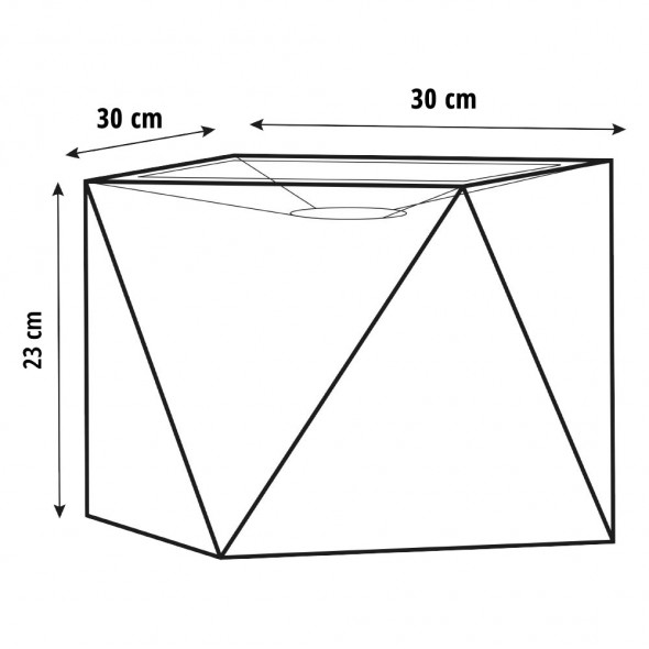 Abażur DIAMENT 30 x 30 x 23  WYSYŁKA 24H