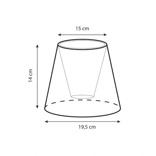 Abażur STOŻEK 14 x 15 x 19,5 WYSYŁKA 24H