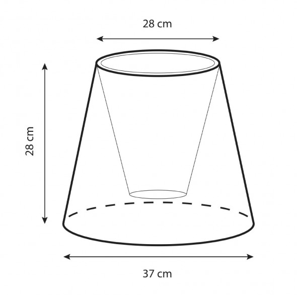 Abażur STOŻEK 28 x 28 x 37 WYSYŁKA 24H