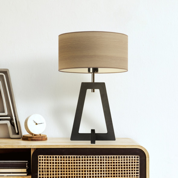 Drewniana lampka nocna z abażurem CLIO ECO WYSYŁKA 24H