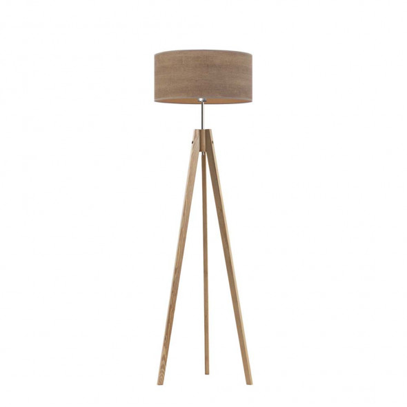 Drewniany trójnóg HAITI ECO z fornirowym abażurem WYSYŁKA 24H