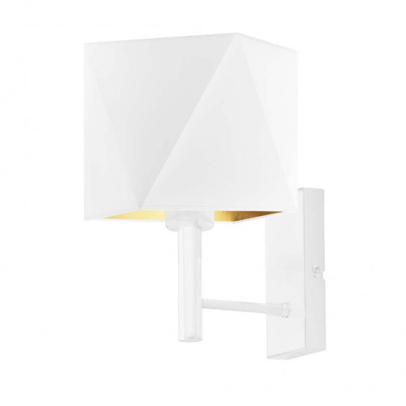 Kinkiet do salonu z diamentowym abażurem MEDAN GOLD WYSYŁKA 24H