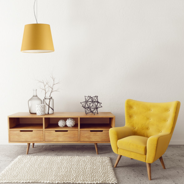 Lampa wisząca TUNIS - kolor musztardowy WYSYŁKA 24H