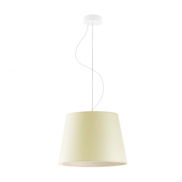 Lampa wisząca z abażurem w kształcie stożka TUNIS - kolor ecru WYSYŁKA 24H