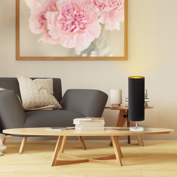 Lampka nocna z abażurem SYDNEY GOLD WYSYŁKA 24H