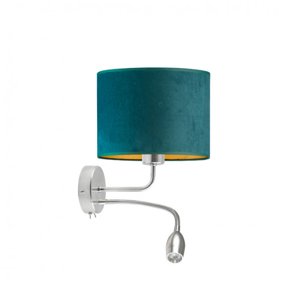 Lampka ścienna ze złotym wnętrzem CAPRI VELUR WYSYŁKA 24H