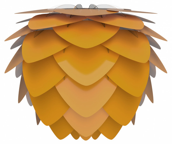 Abażur ALUVIA - UMAGE / Vita Copenhagen | saffron yellow medium Ø 59 x 48 cm