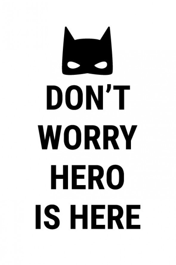 BATMAN | plakat do pokoju dziecięcego - Pastelowelove