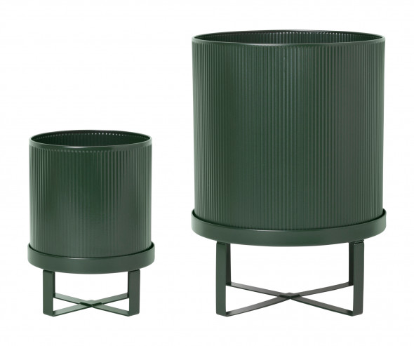 Doniczka BAU - ciemnozielona - ferm LIVING Ø 18 cm | S