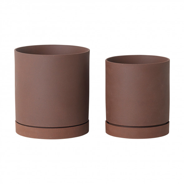 Doniczka SEKKI Rust - ferm LIVING Ø 15,7 cm | L