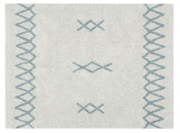 Dywan bawełniany ATLAS Natural - Lorena Canals | Vintage Blue vintage blue