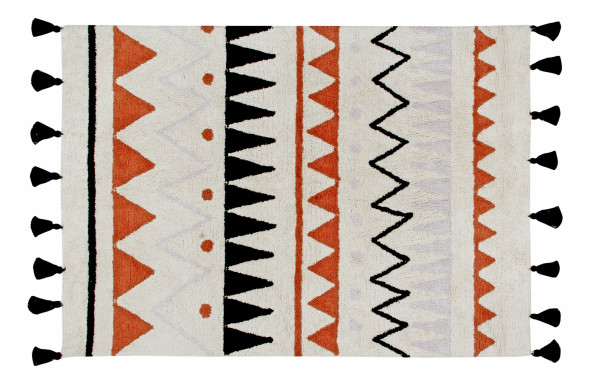 Dywan bawełniany AZTECA Natural - różne kolory - Lorena Canals różowy, 140 x 200 cm