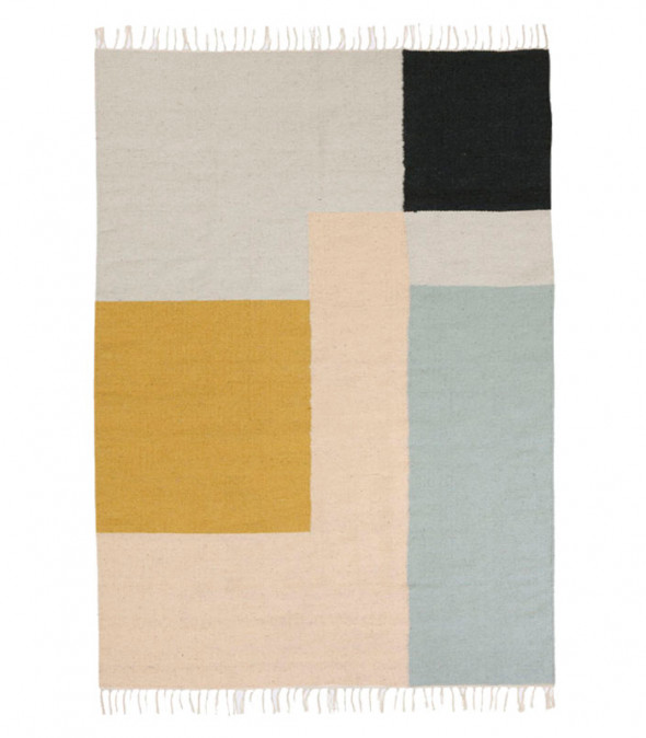 Dywan KELIM Squares - różne rozmiary - ferm LIVING 140 x 200 cm