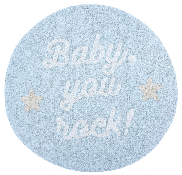 Dywan okrągły BABY, YOU ROCK! - Mr Wonderful & Lorena Canals
