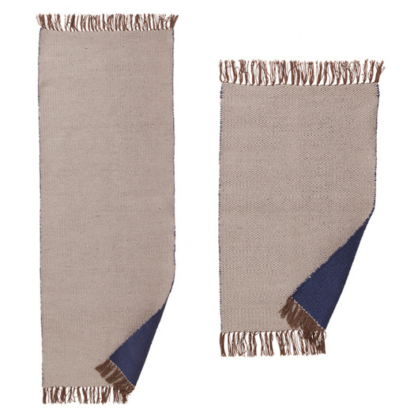 Dywanik / chodnik NOMAD - dark blue - ferm LIVING 70 x 180 cm