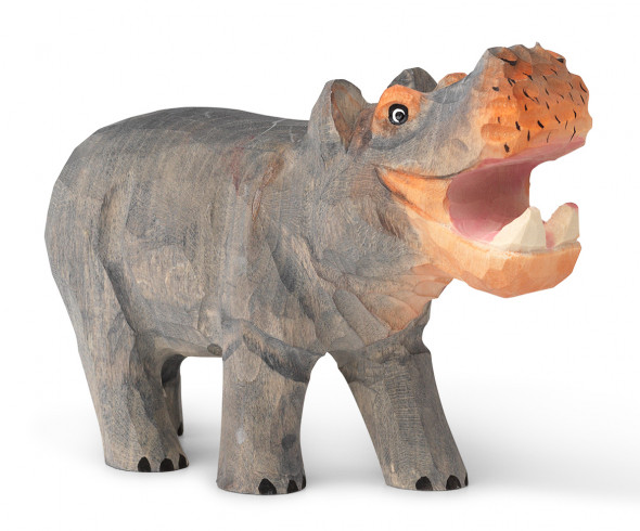 Figurka drewniana Hipopotam - ferm LIVING