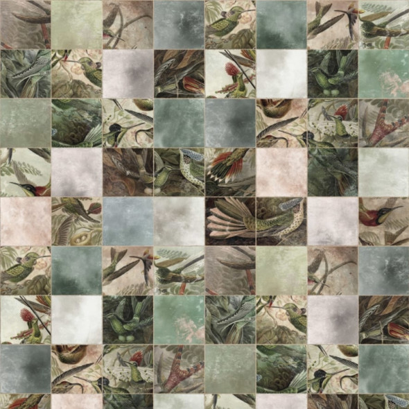 Fototapeta REBEL WALLS | Birds of Paradise, Tiles