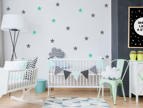 GWIAZDKI MAŁE | naklejki do pokoju dziecięcego - Pastelowelove 045 różowy