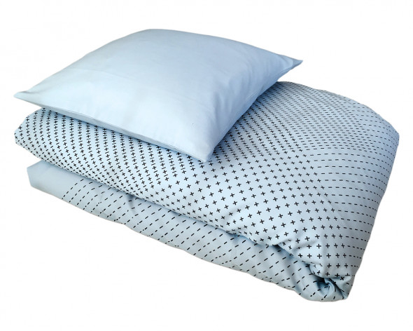 Islandia - pościel dziecięca MOUNTAINS błękitna 100x140 - IHANNA HOME