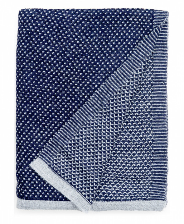 Koc skandynawski RAINDROPS - royal blue - ELVANG