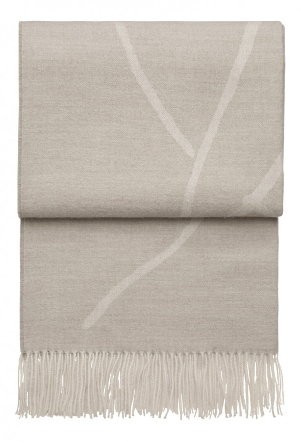 Koc skandynawski WILDFLOWER - różne kolory - ELVANG beige | white