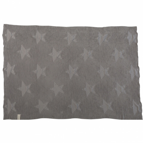 Kocyk bawełniany Hippy Stars - Lorena Canals pearl grey