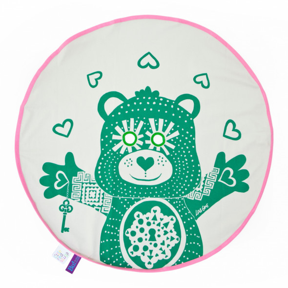 Kocyk BU! Miś - Fine Little Day czerwony