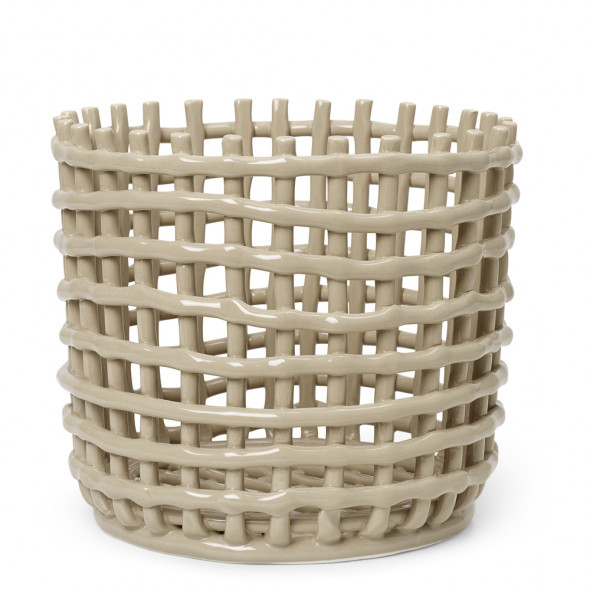 Kosz ceramiczny - ferm LIVING | cashmere S (16 cm)