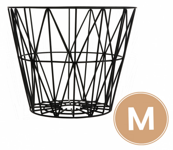 Kosz metalowy Basket czarny