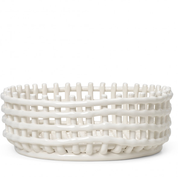 Misa ceramiczna - ferm LIVING złamana biel | off white