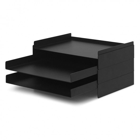Organizer biurkowy - ferm LIVING czarny | black