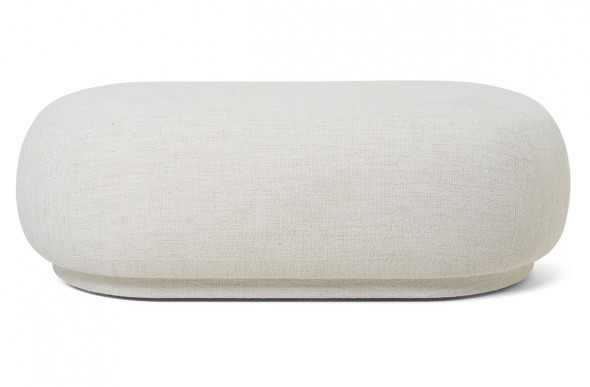 Otomana / puf RICO - ferm LIVING Brushed - Off-White | biały