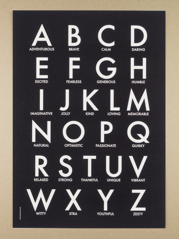 Plakat A3 Blackboard Abc