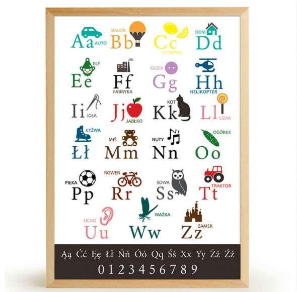 Plakat ALFABET - FOX ART STUDIO A3 (29,7 cm x 42 cm)