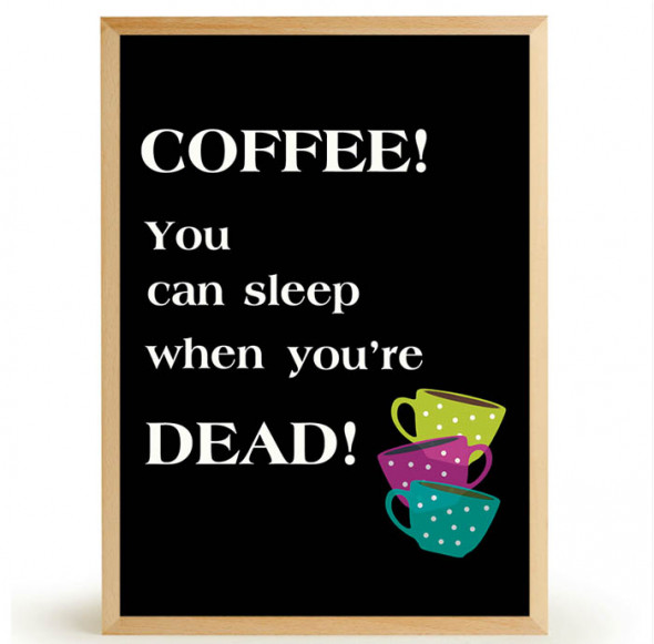 Plakat COFFEE SLEEP - FOX ART STUDIO 70 x 100 cm