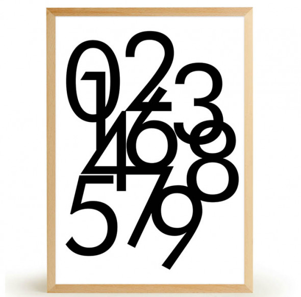 Plakat CYFRY - FOX ART STUDIO 70 x 100 cm