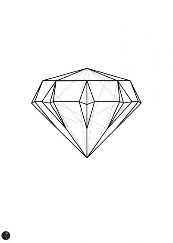 Plakat Diament linearny - Kinkallo