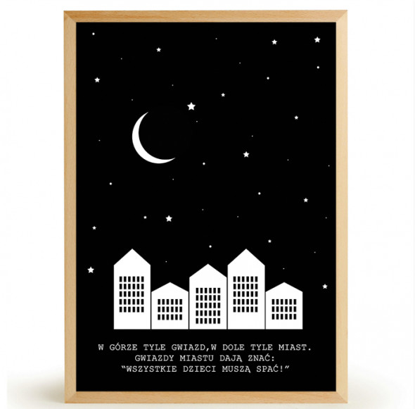 Plakat DOMKI - FOX ART STUDIO 70 x 100 cm